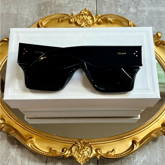 CELINE 60MM Flat-Top Square Sunglasses in Black - Picture 4 of 15